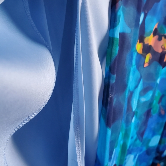 2x Nikki Maxi Dress Aquarium Blue with Orange Clown Fish - Picture 6 of 6